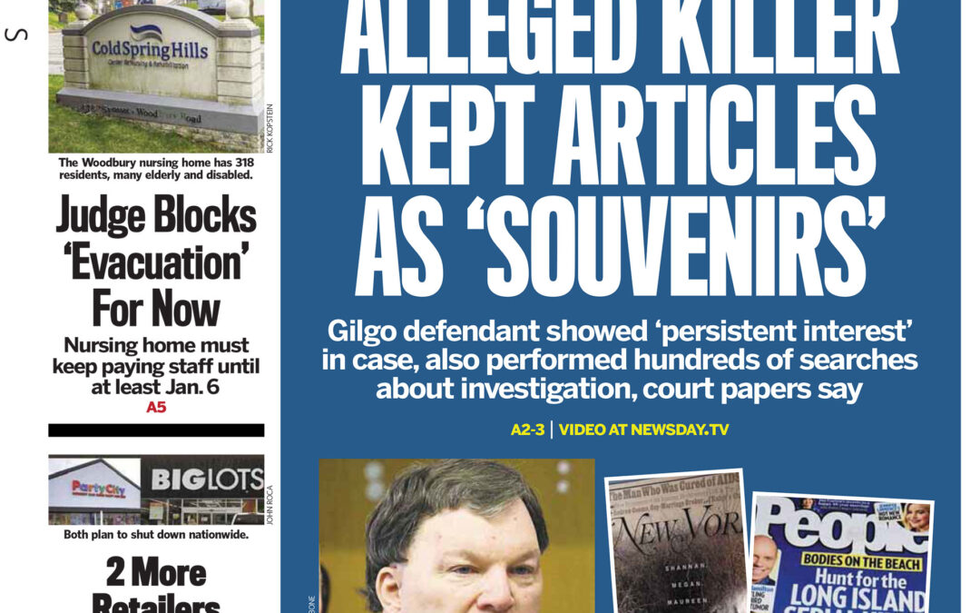 Alleged Gilgo Beach killer kept news articles as ‘souvenirs’ of his alleged crimes, court papers show