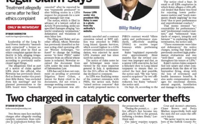 Two charged in catalytic converter thefts