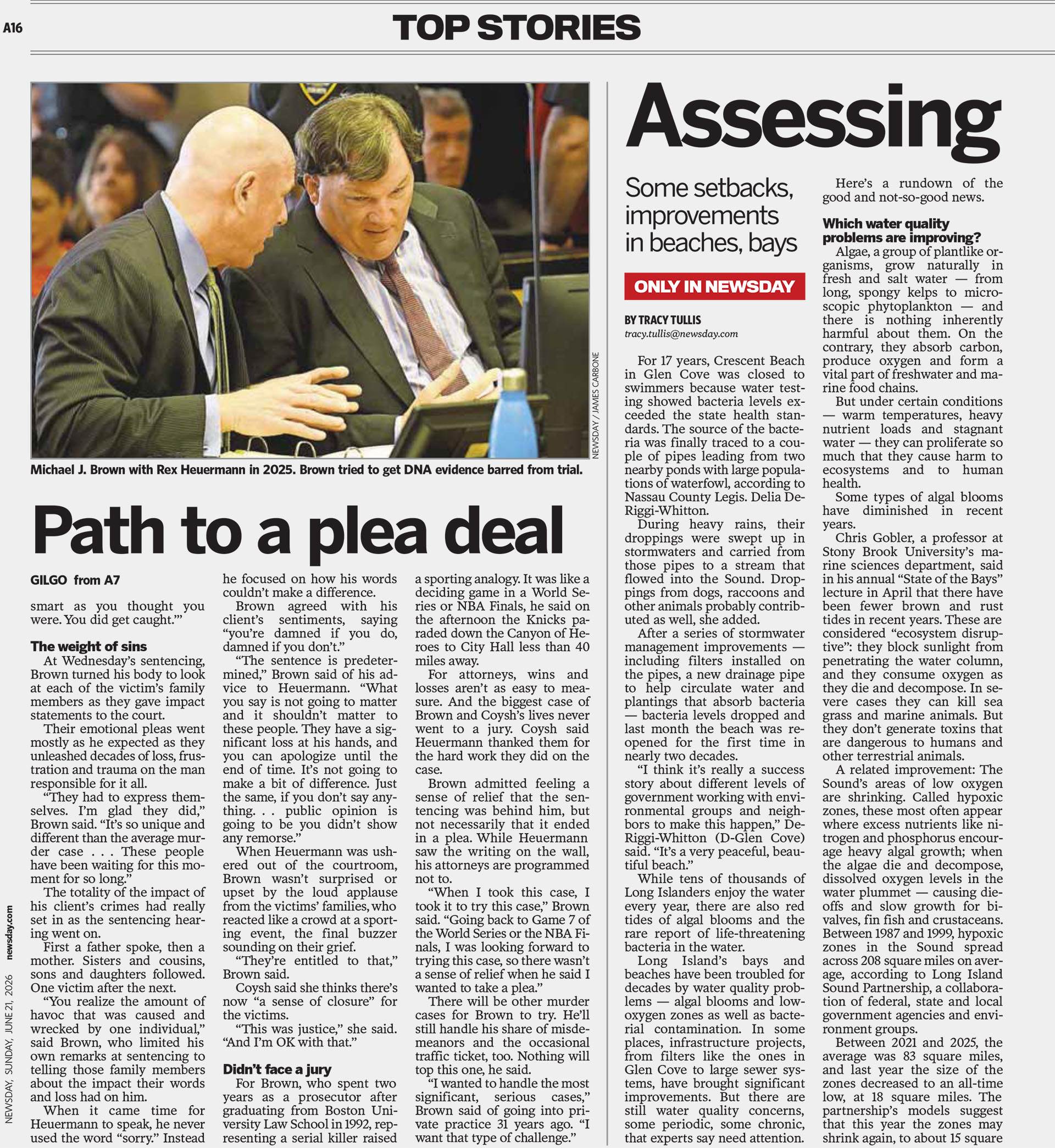 The Serial<br />
Killer’s Lawyer<br />
Michael J.Brown discusses his client,<br />
the evidence and the path to a plea page 4